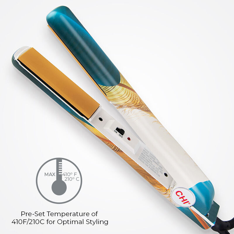 1 Inch Ceramic Hairstyling Iron - Teal Tropics, , large image number null